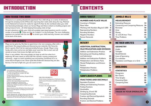 Produktbild: Minecraft Maths Ages 8-9