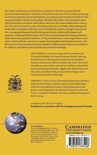 Produktbild: Conserving Bird Biodiversity