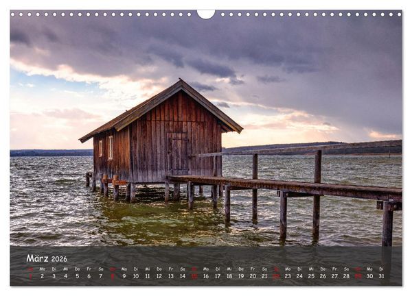 Produktbild: Stege - Seefotografie (Wandkalender 2026 DIN A3 quer), CALVENDO Monatskalender