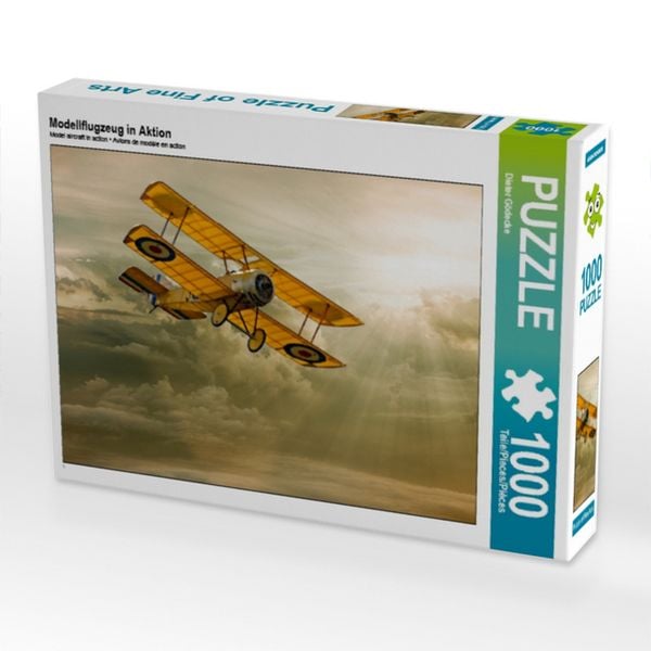 Produktbild: CALVENDO Puzzle Modellflugzeug in Aktion | 1000 Teile Lege-Gr&ouml;&szlig;e 64x48cm Foto-Puzzle f&uuml;r gl&uuml;ckliche Stunden