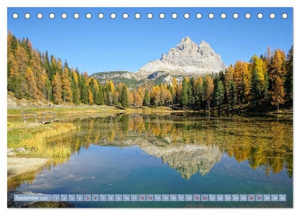 Produktbild: Bergseen zum Tr&auml;umen (Tischkalender 2026 DIN A5 quer), CALVENDO Monatskalender