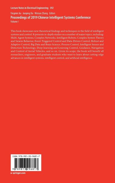 Produktbild: Proceedings of 2019 Chinese Intelligent Systems Conference