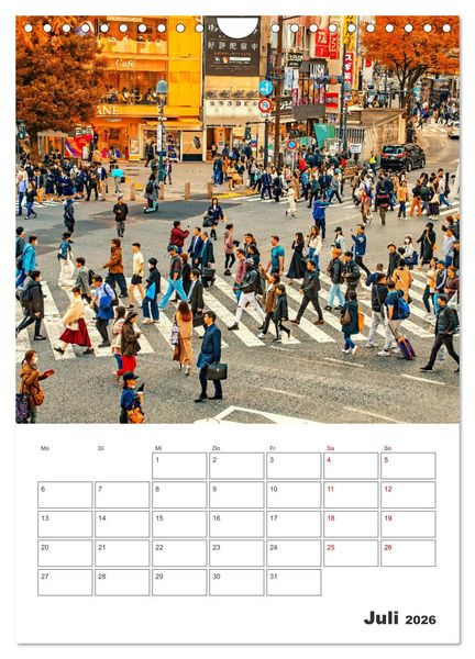 Produktbild: Tokio - Reiseplaner (Wandkalender 2026 DIN A4 hoch), CALVENDO Monatskalender
