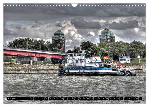 Produktbild: Duisburg am Rhein - R(h)einblicke (Wandkalender 2026 DIN A3 quer), CALVENDO Monatskalender