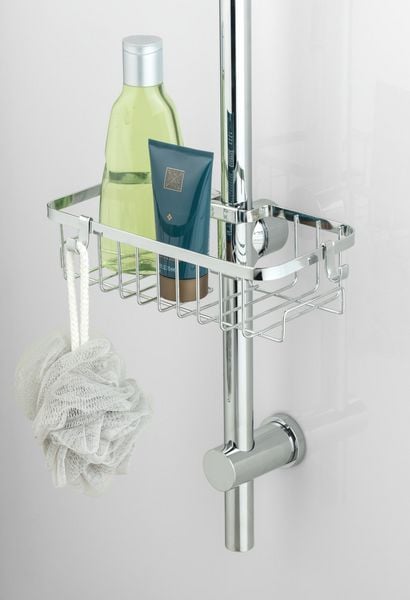 Produktbild: Duschstangencaddy Mod. Floresta Eckig, Anbringung ohne Bohren und Schrauben