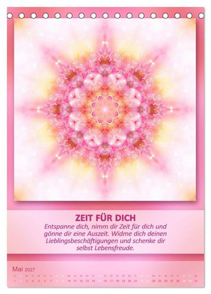 Produktbild: Light Energy Mandalas - Kalender - Vol. 2 (Tischkalender 2027 DIN A5 hoch), CALVENDO Monatskalender