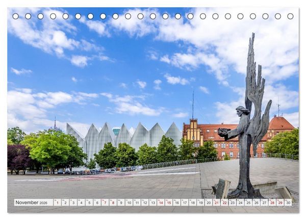 Produktbild: STETTIN Impressionen aus dem Stadtherzen (Tischkalender 2026 DIN A5 quer), CALVENDO Monatskalender
