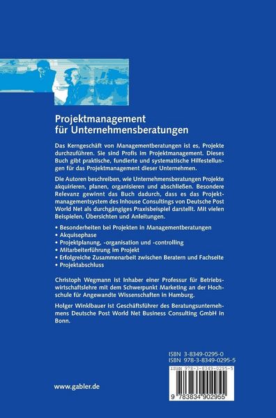 Projektmanagement für Unternehmensberatungen