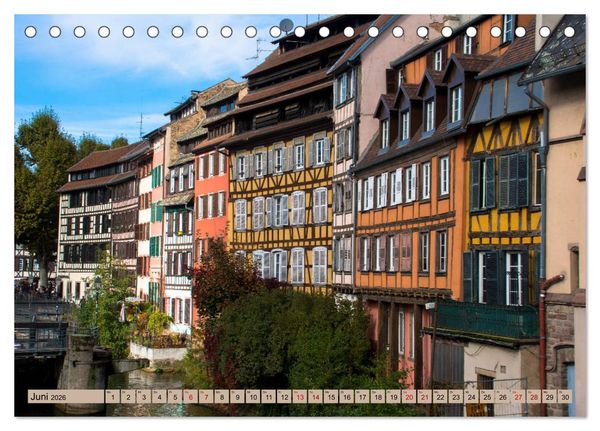 Produktbild: Zauberhaftes Stra&szlig;burg (Tischkalender 2026 DIN A5 quer), CALVENDO Monatskalender