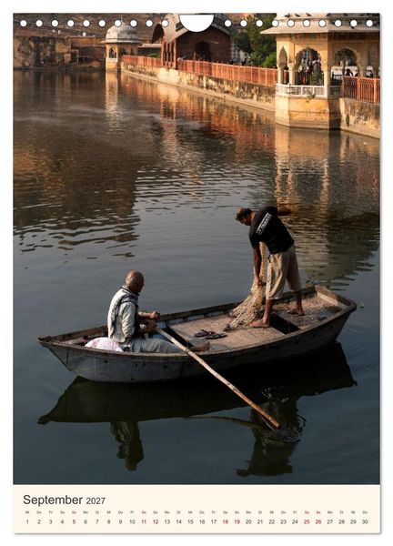 Produktbild: Stra&szlig;enleben in Rajasthan (Wandkalender 2027 DIN A4 hoch), CALVENDO Monatskalender