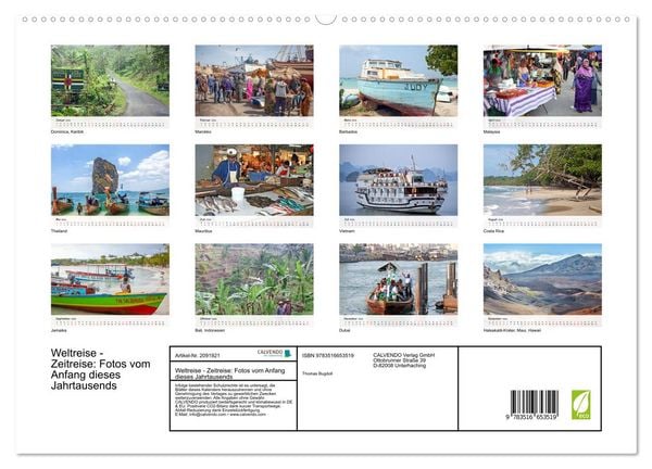 Produktbild: Weltreise - Zeitreise: Fotos vom Anfang dieses Jahrtausends (hochwertiger Premium Wandkalender 2026 DIN A2 quer), Kunstdruck in Hochglanz