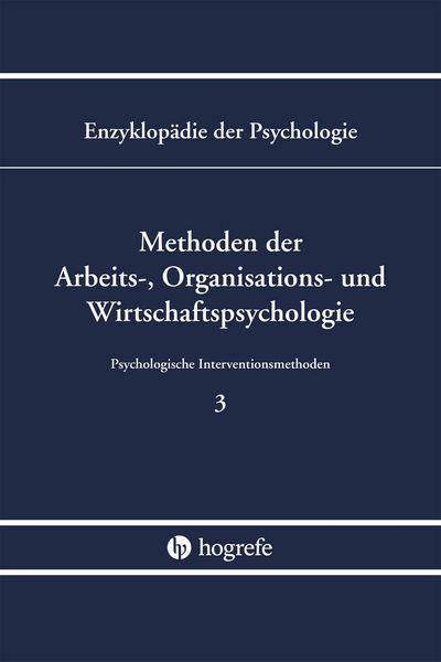 Produktbild: Methoden der Arbeits-, Organisations- und Wirtschaftspsychologie (B/III/3)