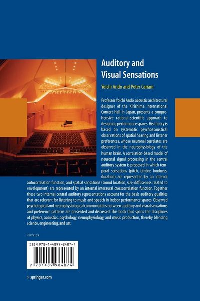 Produktbild: Auditory and Visual Sensations
