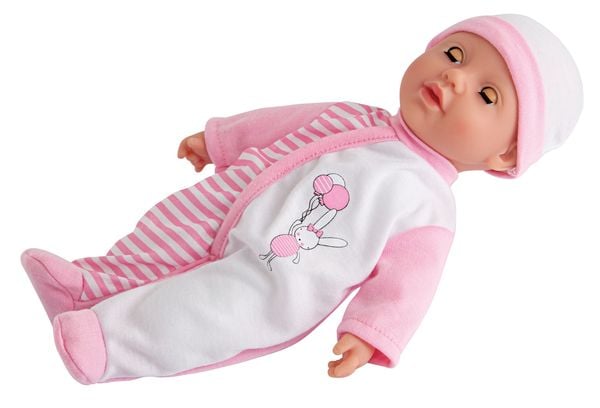 Simba 105140020 - Laura Baby Talk, Weichkörperpuppe mit 24 Babylaute, 30 cm