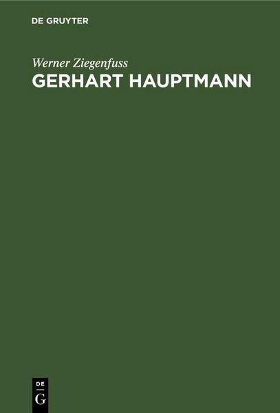 Produktbild: Gerhart Hauptmann