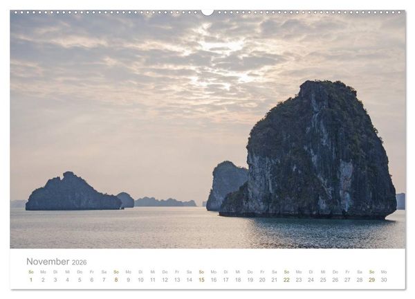 Produktbild: Geheimnisvolles Indochina Kambodscha, Laos, Vietnam (hochwertiger Premium Wandkalender 2026 DIN A2 quer), Kunstdruck in Hochglanz