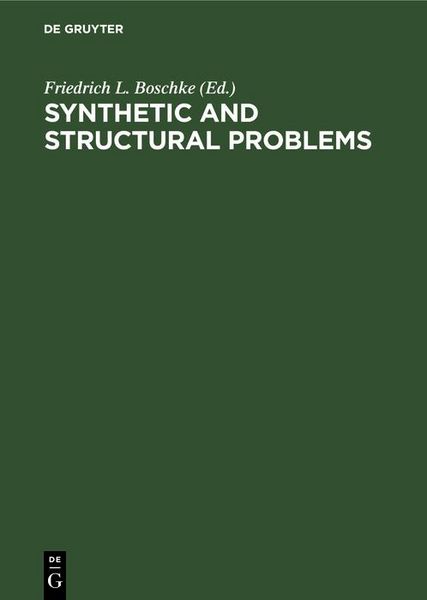 Produktbild: Synthetic and Structural Problems