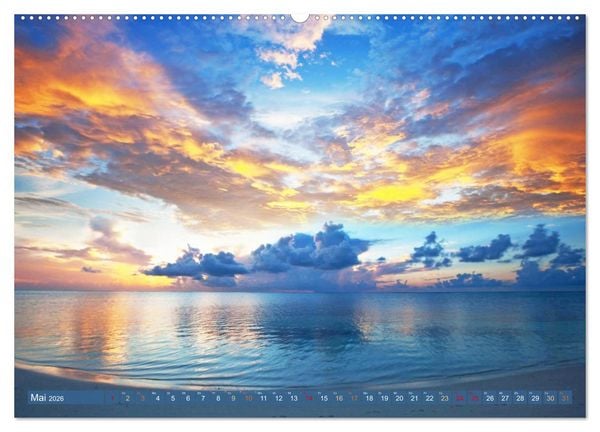 Produktbild: Die Malediven: Fluchtpunkt Sehnsucht (Wandkalender 2026 DIN A2 quer), CALVENDO Monatskalender
