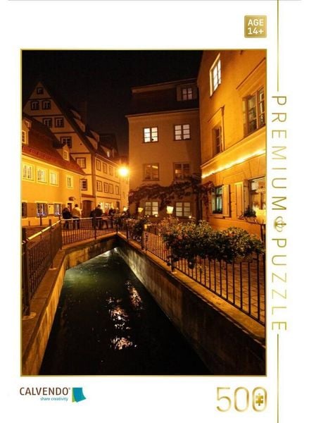 CALVENDO Puzzle Romantische Altstadt, Augsburg, Deutschland | 500 Teile Lege-Größe 48 × 36 cm Foto-Puzzle für Erwachsene