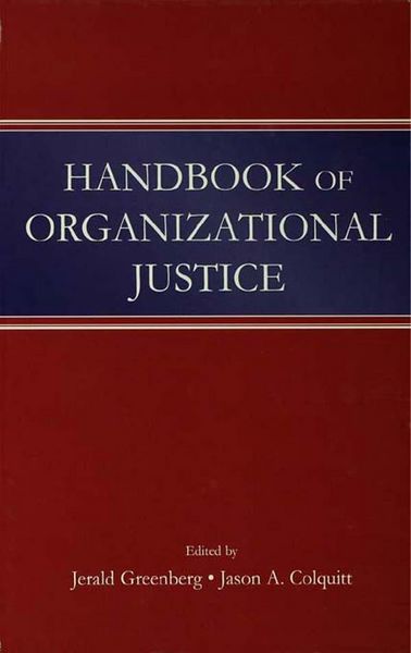 Produktbild: Handbook of Organizational Justice
