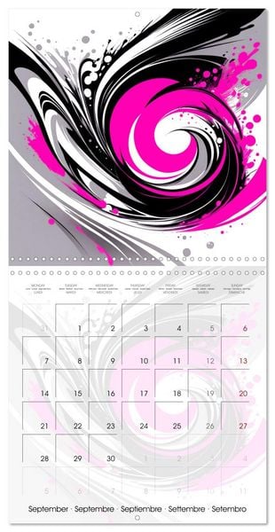 Produktbild: Essence de l'abstraction (Calendrier mural carr&eacute; 2026 30x30 cm) Calendrier double avec une page pour vos prises de notes