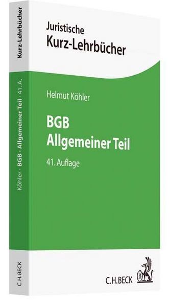 Produktbild: BGB Allgemeiner Teil