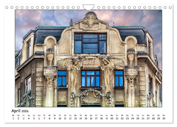 Produktbild: Wiener Jugendstil-Fassaden (Wandkalender 2026 DIN A4 quer), CALVENDO Monatskalender