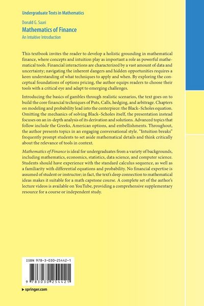 Produktbild: Mathematics of Finance