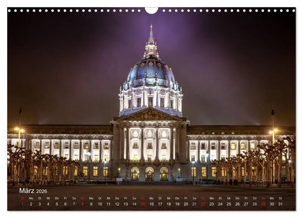 Produktbild: San Francisco Impressionen Tag und Nacht (Wandkalender 2026 DIN A3 quer), CALVENDO Monatskalender