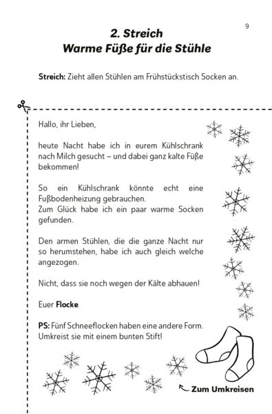 Produktbild: Die lustigsten Wichtelbriefe f&uuml;r Kinder | Zum Ausschneiden & sofort Verwenden | Interaktives Adventskalender-Buch
