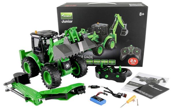 Produktbild: Amewi Baggerlader G1401E 1:14 RC Funktionsmodell Baufahrzeug