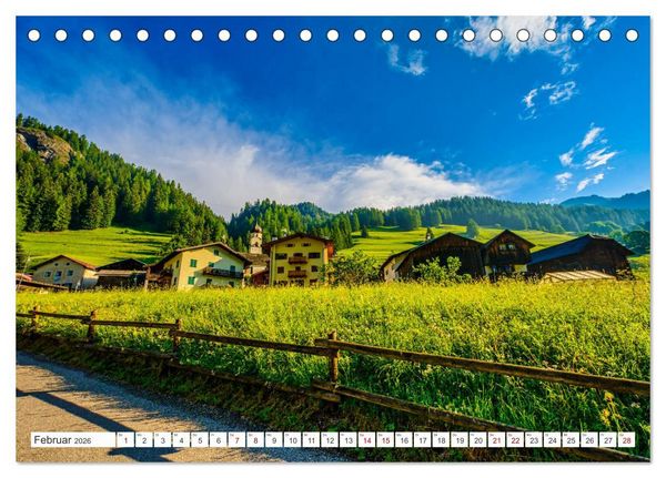 Produktbild: ALPENP&Auml;SSE &Ouml;sterreich - Schweiz - Italien (Tischkalender 2026 DIN A5 quer), CALVENDO Monatskalender