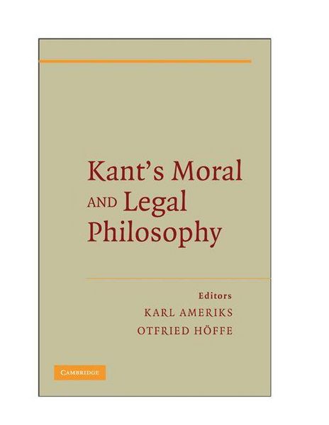 Produktbild: Kant's Moral and Legal Philosophy