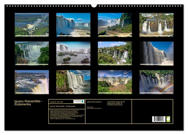 Produktbild: Iguazu Wasserf&auml;lle - S&uuml;damerika (Wandkalender 2026 DIN A2 quer), CALVENDO Monatskalender