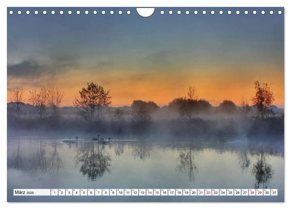 Produktbild: G&ouml;ttererwachen. Die Natur im mystischen Nebel (Wandkalender 2026 DIN A4 quer), CALVENDO Monatskalender