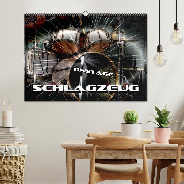 Produktbild: Schlagzeug onstage (Wandkalender 2026 DIN A2 quer), CALVENDO Monatskalender