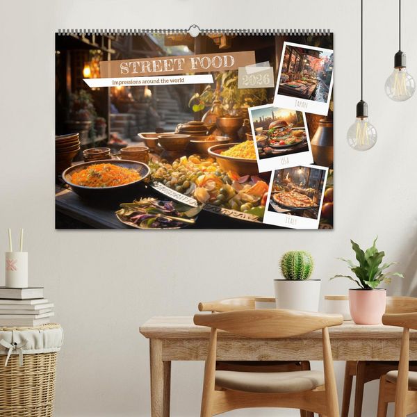 Produktbild: STREET FOOD Impressions around the world (Wall Calendar 2026 DIN A2 landscape), CALVENDO 12 Month Wall Calendar