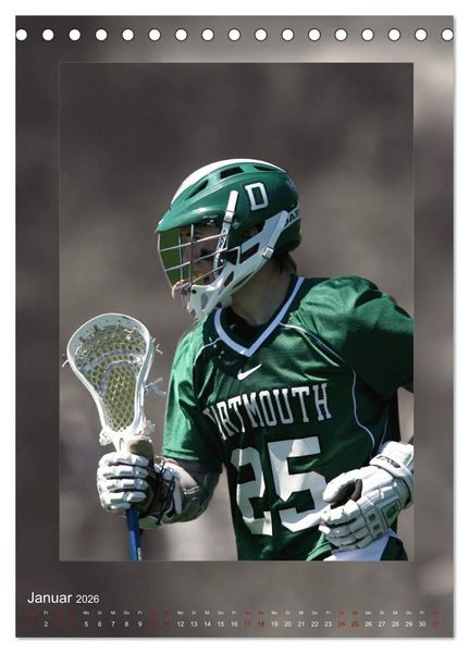 Produktbild: Teamsport - LACROSSE (Tischkalender 2026 DIN A5 hoch), CALVENDO Monatskalender