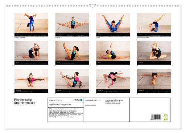 Produktbild: Rhythmische Sportgymnastik (Wandkalender 2026 DIN A2 quer), CALVENDO Monatskalender