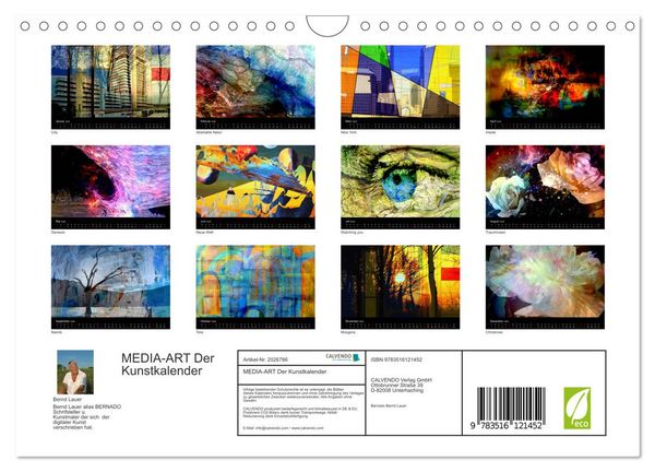 Produktbild: MEDIA-ART Der Kunstkalender (Wandkalender 2026 DIN A4 quer), CALVENDO Monatskalender