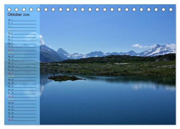 Produktbild: SeenSucht Entdecke Seen in der Schweiz Planer (Tischkalender 2026 DIN A5 quer), CALVENDO Monatskalender