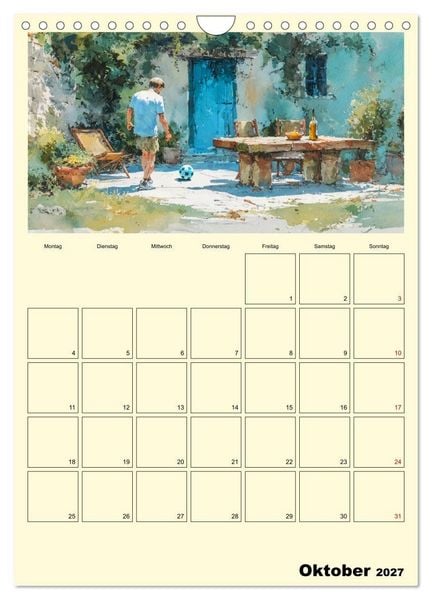 Produktbild: M&auml;nner im Garten. Entspannte Augenblicke im Gr&uuml;nen (Wandkalender 2027 DIN A4 hoch), CALVENDO Monatskalender