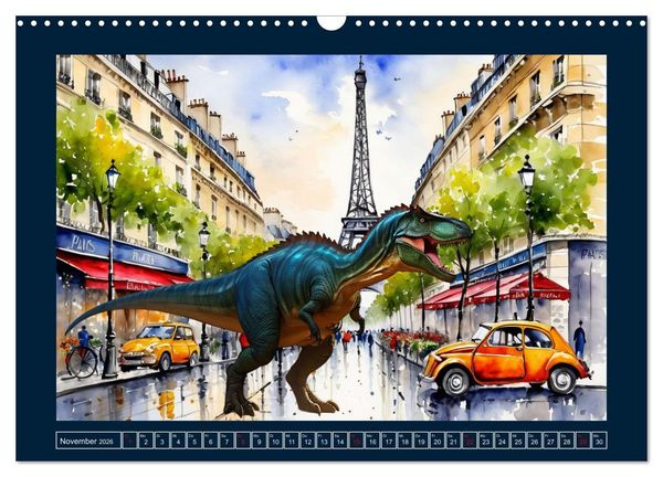 Produktbild: Dinosaurier erobern die Welt zur&uuml;ck (Wandkalender 2026 DIN A3 quer), CALVENDO Monatskalender