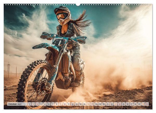 Produktbild: Schnelle Bikes und Starke Frauen (Wandkalender 2027 DIN A2 quer), CALVENDO Monatskalender