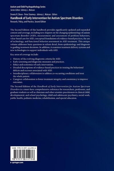 Produktbild: Handbook of Early Intervention for Autism Spectrum Disorders