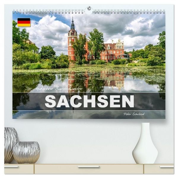 Produktbild: Die deutschen Bundesl&auml;nder - Sachsen (hochwertiger Premium Wandkalender 2026 DIN A2 quer), Kunstdruck in Hochglanz
