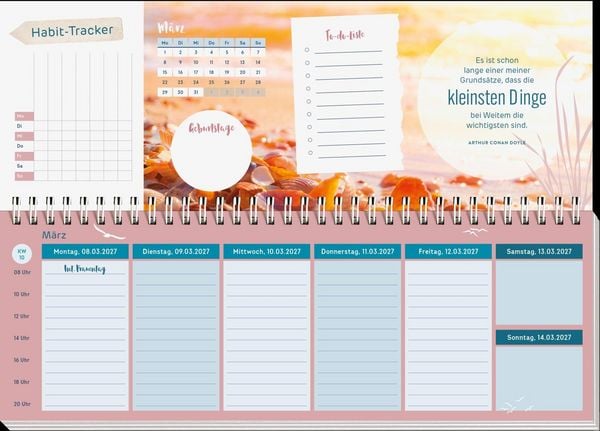 Produktbild: Tischkalender 2027 quer: Nimm dir etwas Zeit f&uuml;r dich