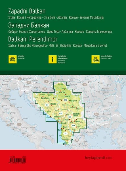 Produktbild: Westbalkan, Autoatlas 1:150.000, freytag & berndt