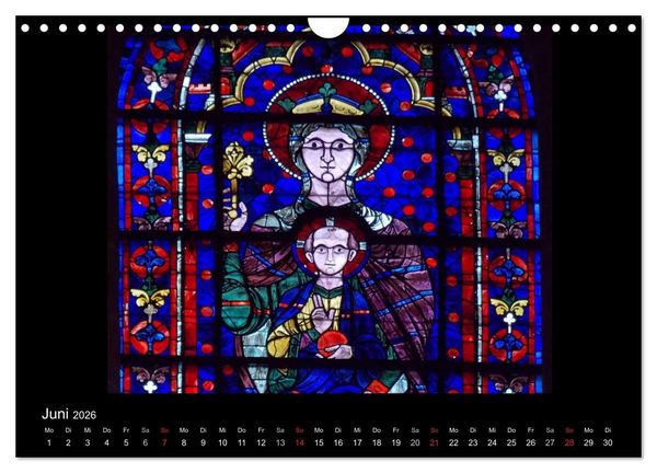 Produktbild: Bilder aus Licht - Notre Dame de Chartres (Wandkalender 2026 DIN A4 quer), CALVENDO Monatskalender
