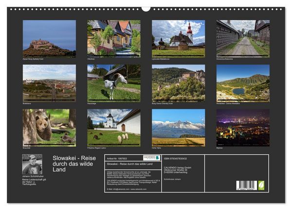 Produktbild: Slowakei - Reise durch das wilde Land (Wandkalender 2026 DIN A2 quer), CALVENDO Monatskalender